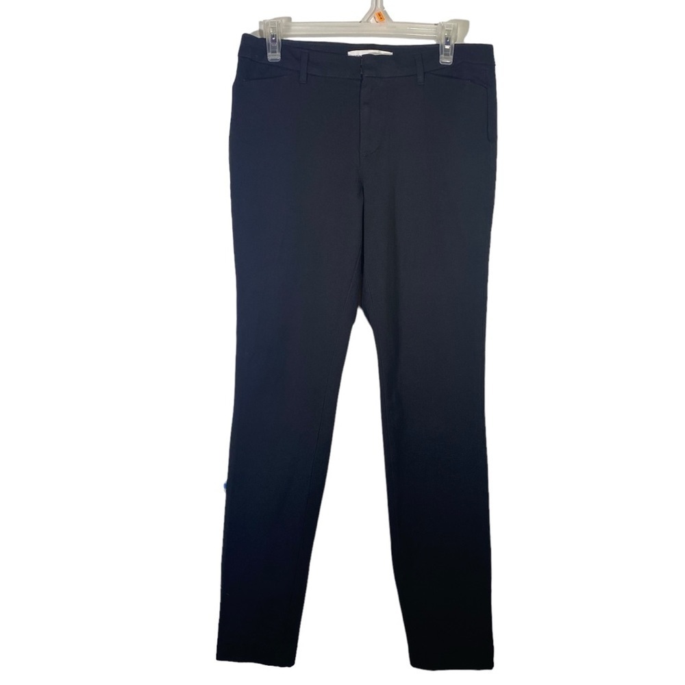 Amazon Essentials women size 8 solid black mid rise skinny leg dress/office pant